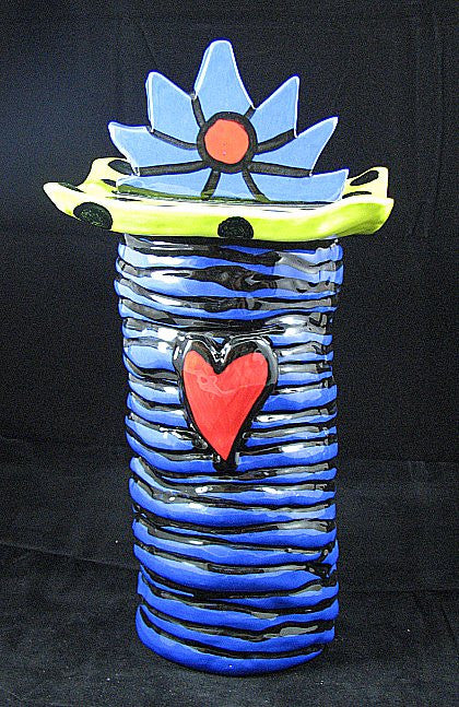 Babroff Studios - Large Coil Canister - Blue/Lime