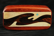 Heartwood Creations - Padauk 4" Wave Inlay (WM3) Box