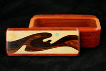 Heartwood Creations - Padauk 4" Wave Inlay (WM3) Box