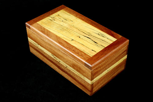 Natural Renaissance - Mahogany & Spalted Maple Box w/ Spalted St