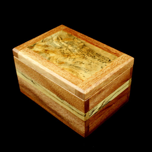 Natural Renaissance - Mahogany & Spalted Maple Box w/ Spalted St