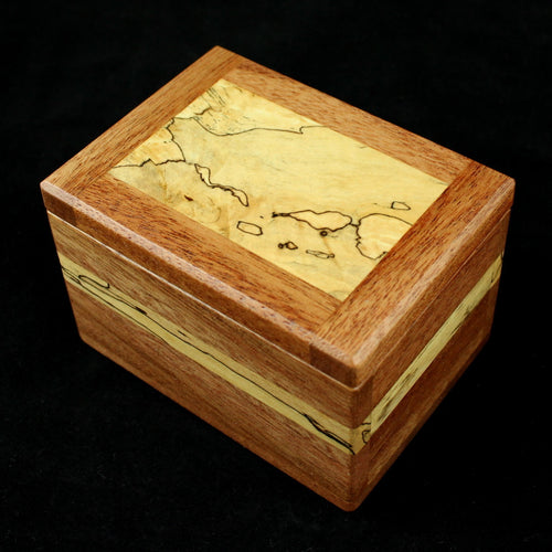 Natural Renaissance - Mahogany & Spalted Maple Box w/ Spalted St