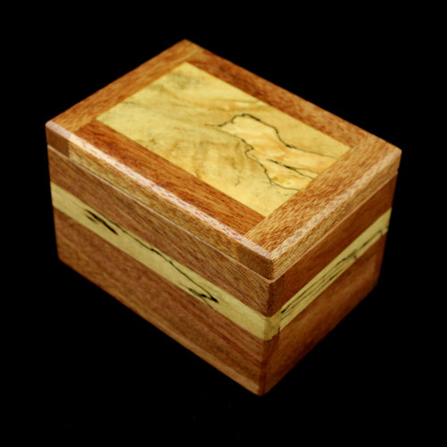 Natural Renaissance - Mahogany & Spalted Maple Box w/ Spalted St