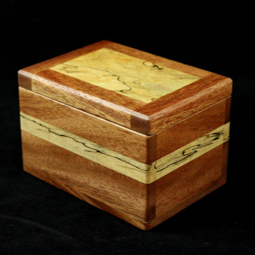 Natural Renaissance - Mahogany & Spalted Maple Box w/ Spalted St