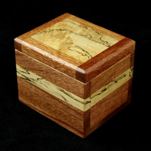 Natural Renaissance - Mahogany & Spalted Maple Box w/ Spalted St