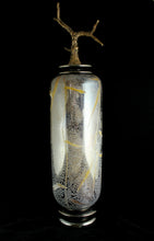 Chicago Glassworks -Grana Mali Branch Cylinder, topaz w/ bronze