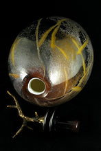 Chicago Glassworks - Grana Mali Branch Oval, topaz