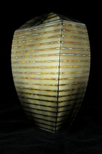 SzaboWorks - 10" Wide Table Urn - Horizontal Stripe