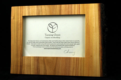 Turning Green Organic Woodworking - 4x6 Cherry Frame