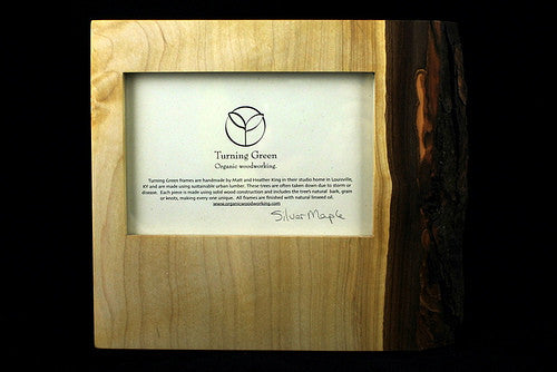 Turning Green Organic Woodworking - 4x6 Maple Standing Frame
