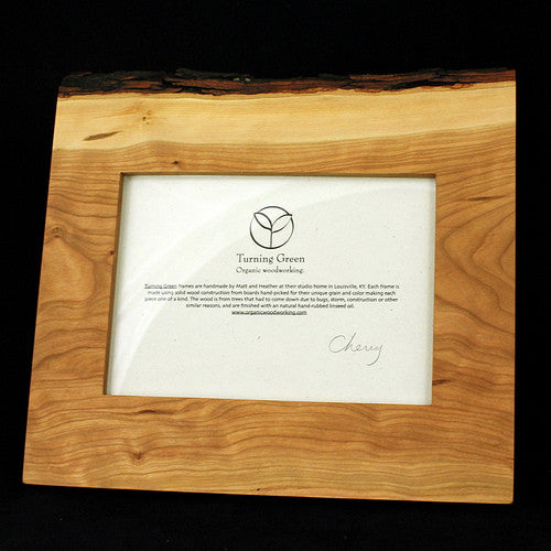 Turning Green Organic Woodworking - Cherry Wall Frame 5x7