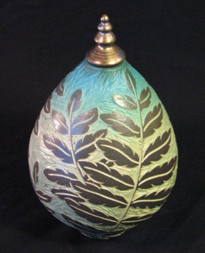 Natalie Blake - Small Fiddlehead Teardrop Vessel