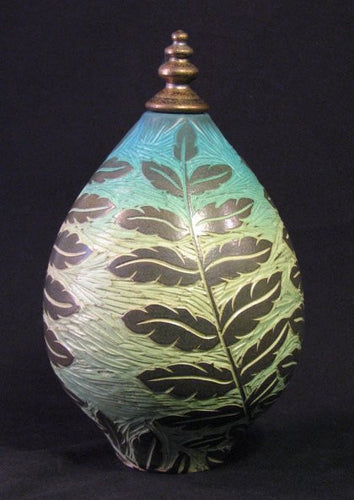 Natalie Blake - Small Fiddlehead Teardrop Vessel