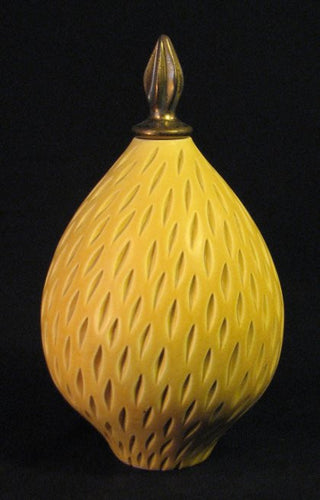 Natalie Blake - Small Yellow Rain Teardrop Vessel