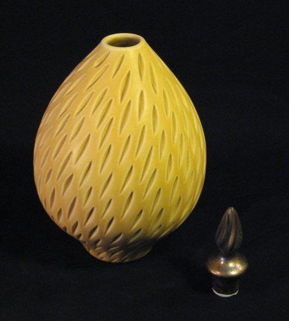 Natalie Blake - Small Yellow Rain Teardrop Vessel