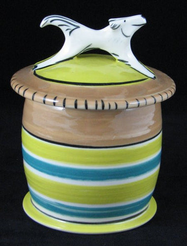 Parker Kuhns - Small Brown/Blue/Lime Stripes - Dog