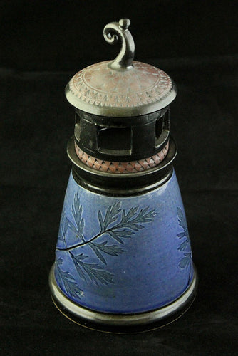 Suzanne Crane Stoneware - Small Blue Lighthouse