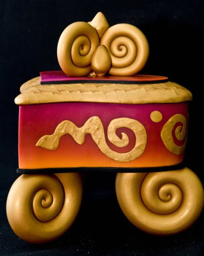 Harriet Smith - Heart Box - Golden Sunset